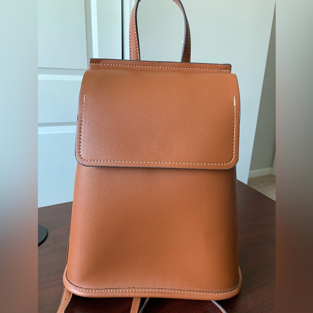 Almost new Zara medium camel backpack